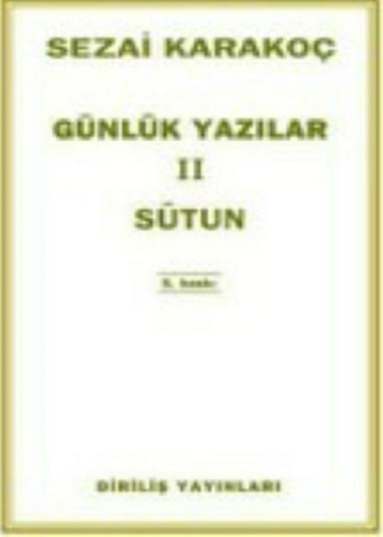 Günlük Yazılar   / Sütun